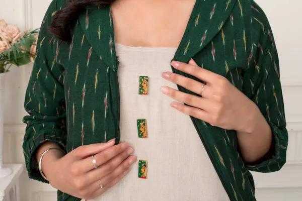 Green_Ikat_Bomber_Jacket_With_Khadi_Inner