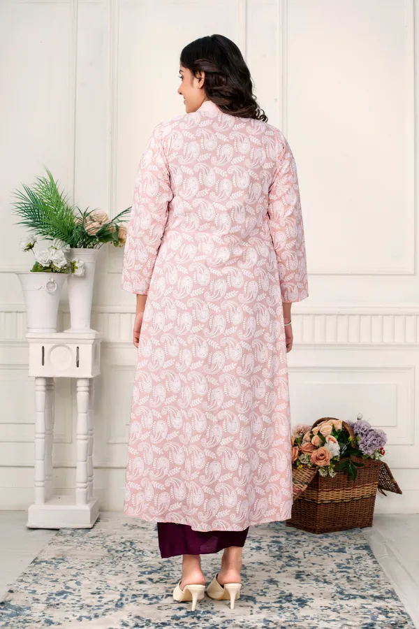 Wine_Elegance_Cowl_Dress_With_Blush_Chikankari_Jacket