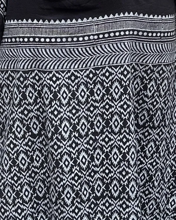 Handblocked_Black_Kaftan_Dress