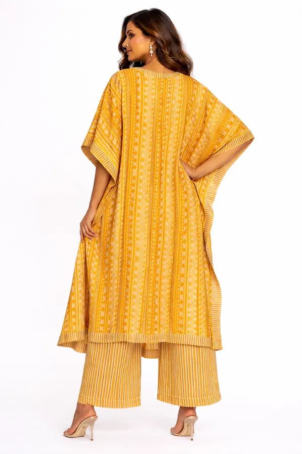 Mustard_Long_Kaftan_Set_With_Crop_Top_Palazzo