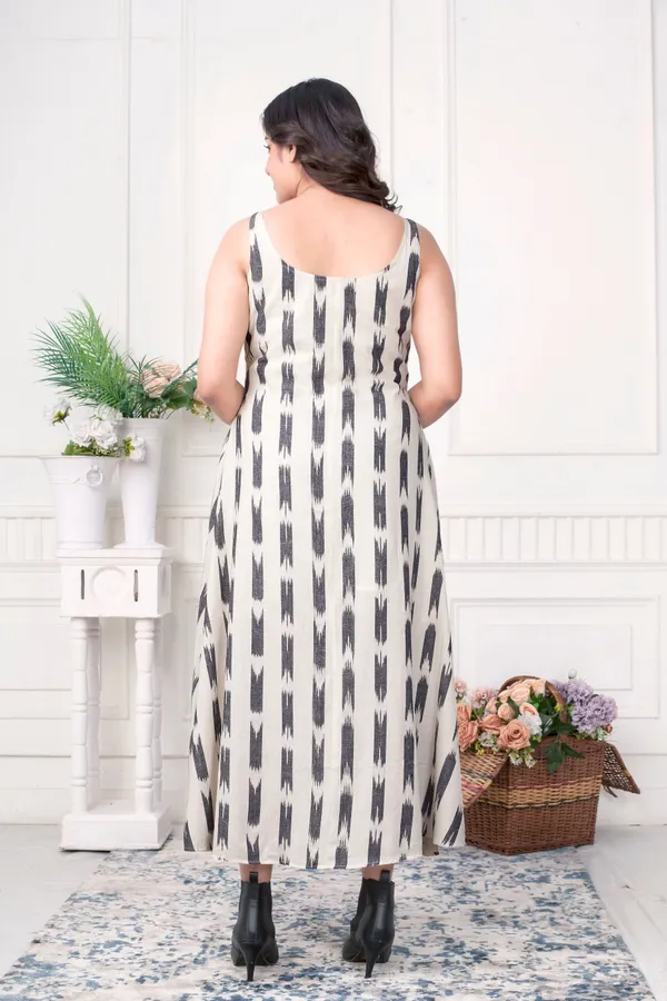 Versatile_Ikat_Handloom_Zipper_Jacket_Dress_Set