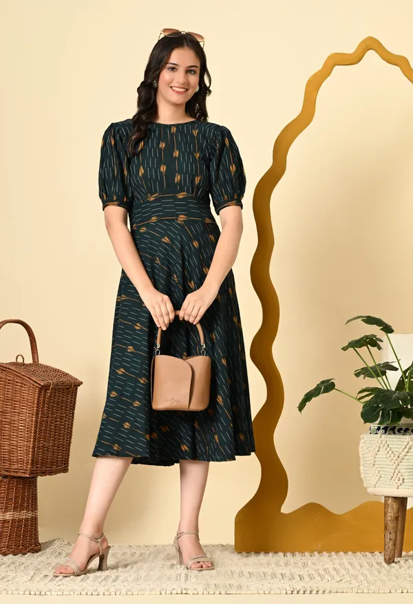 High_Waist_Belted_Ikat_Dress