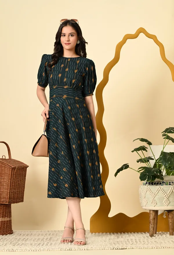 High_Waist_Belted_Ikat_Dress