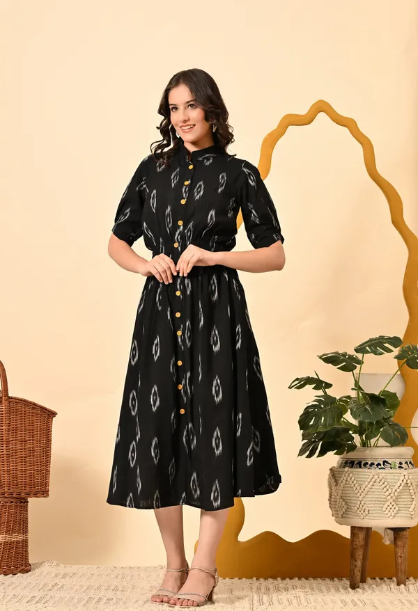 Black_Diamond_Elasticated_Midi_Dress
