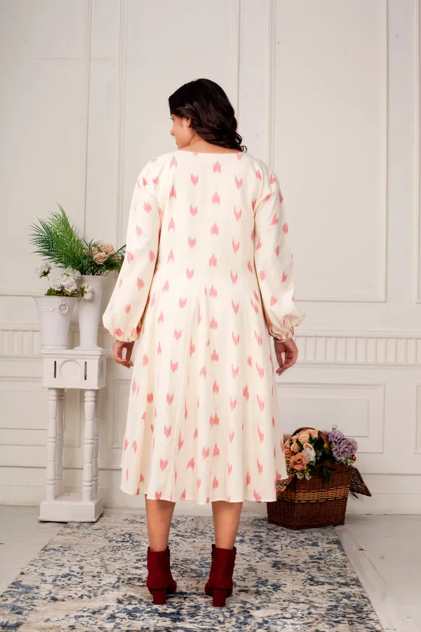 Blush_Breeze_Ikat_Flared_Dress