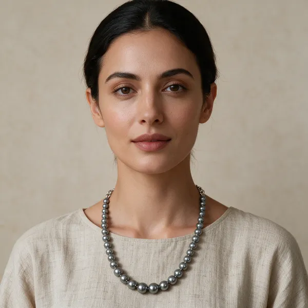 White_And_Gold_Pearl_Beads_Brass_Chain_Layered_Necklace_For_Women