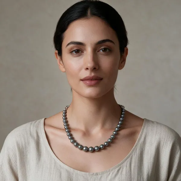 White_And_Gold_Pearl_Beads_Brass_Chain_Layered_Necklace_For_Women