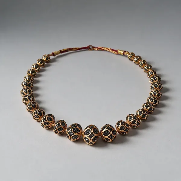 Gold_Brass_Cubic_Zirconia_Beaded_Necklace_For_Women