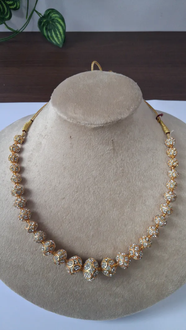 Designer_Zircon_Beaded_Necklace