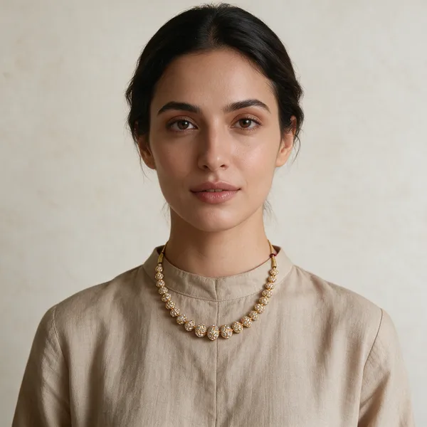 Gold_Brass_Cubic_Zirconia_Sarffa_Beaded_Necklace_For_Women