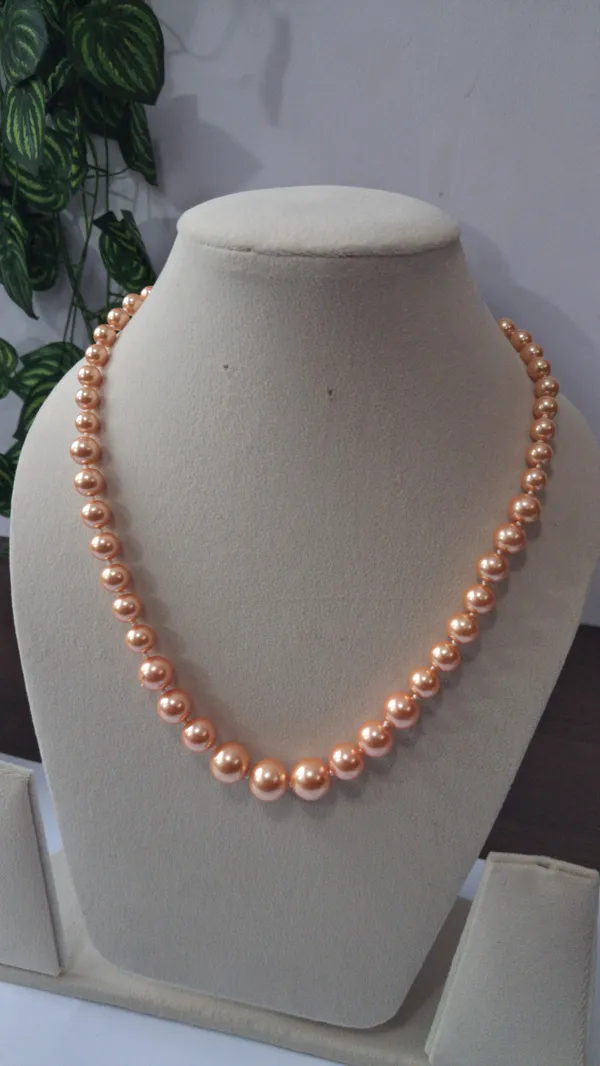 White_And_Gold_Pearl_Beads_Brass_Chain_Layered_Necklace_For_Women