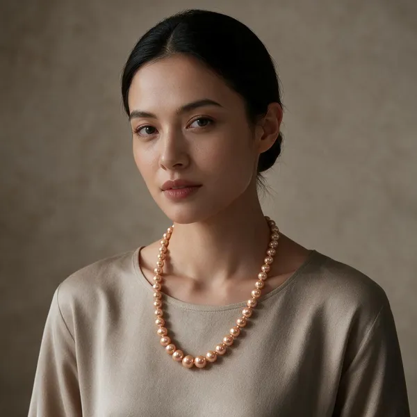 White_And_Gold_Pearl_Beads_Brass_Chain_Layered_Necklace_For_Women