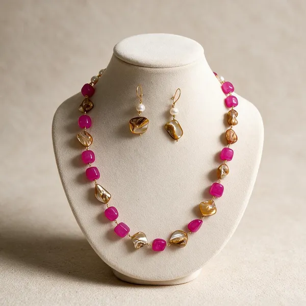 Gold_And_White_Natural_Quartz_Mother_Of_Pearl_Brass_Necklace_For_Women