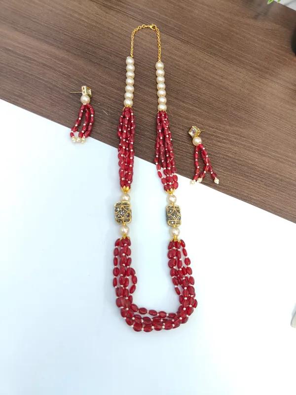 Elegant_Hydro_Quartz_Pearl_Beaded_Necklace