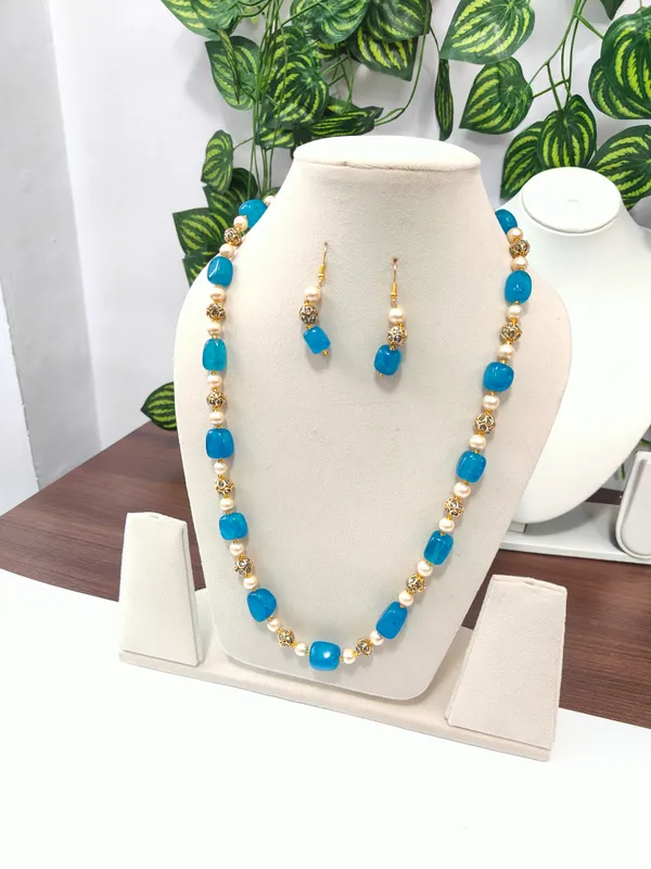 Multicolor_Brass_Quartz_Zirconia_Beaded_Necklace_For_Women