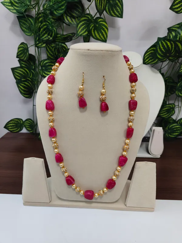 Multicolor_Natural_Quartz_Zirconia_Brass_Beaded_Necklace_For_Women