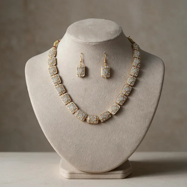 Gold_Multicolor_Brass_Pearl_Cubic_Zirconia_Beaded_Necklace_For_Women