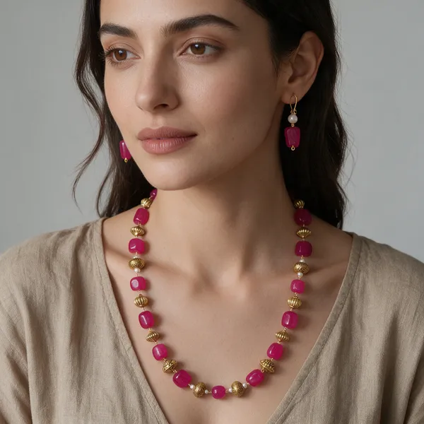 Multicolor_Natural_Quartz_Stone_Beaded_Necklace_For_Women