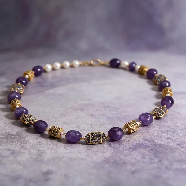 Purple_White_Amethyst_Pearl_Brass_Necklace_For_Women