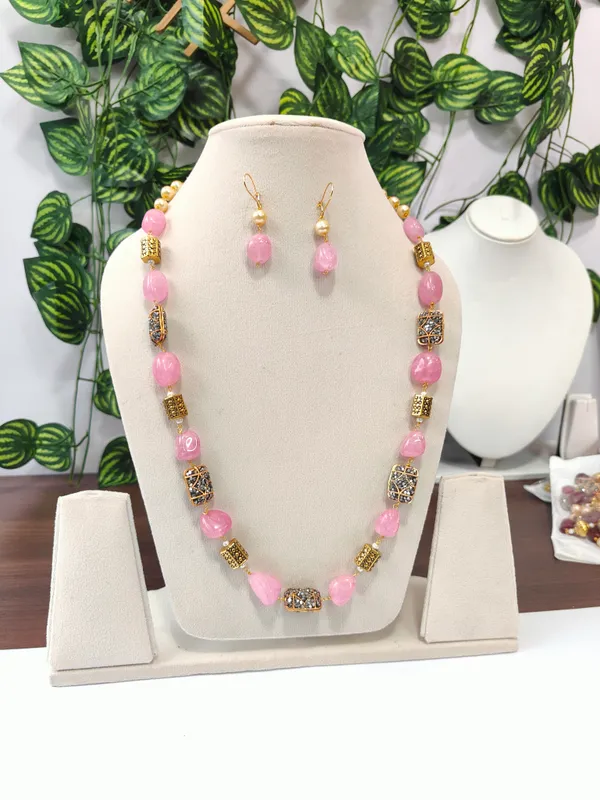Pink_Quartz_Pearl_Necklace