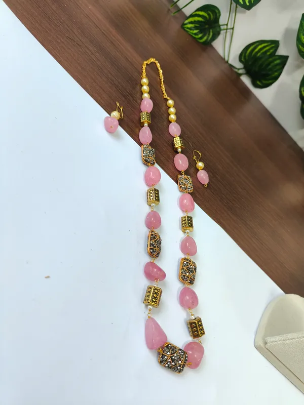 Pink_Quartz_Pearl_Necklace