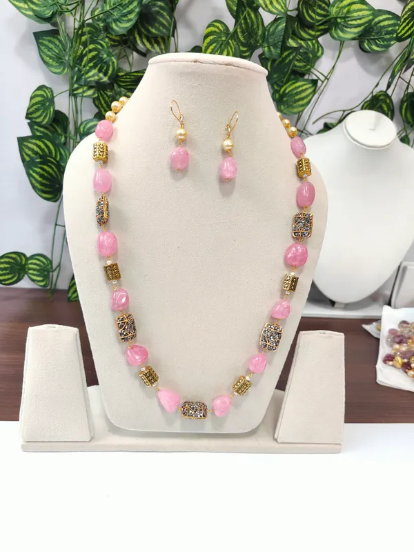 Pink_Quartz_Pearl_Necklace