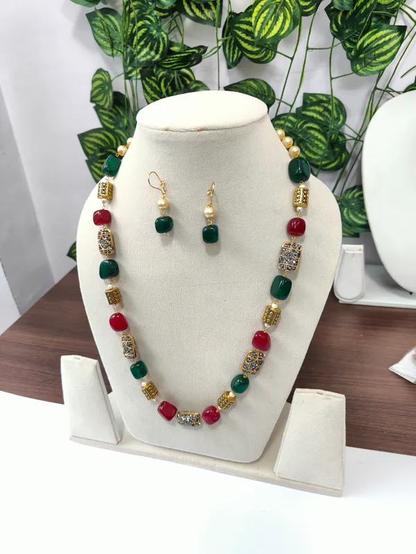 Multicolor_Quartz_Pearl_Necklace