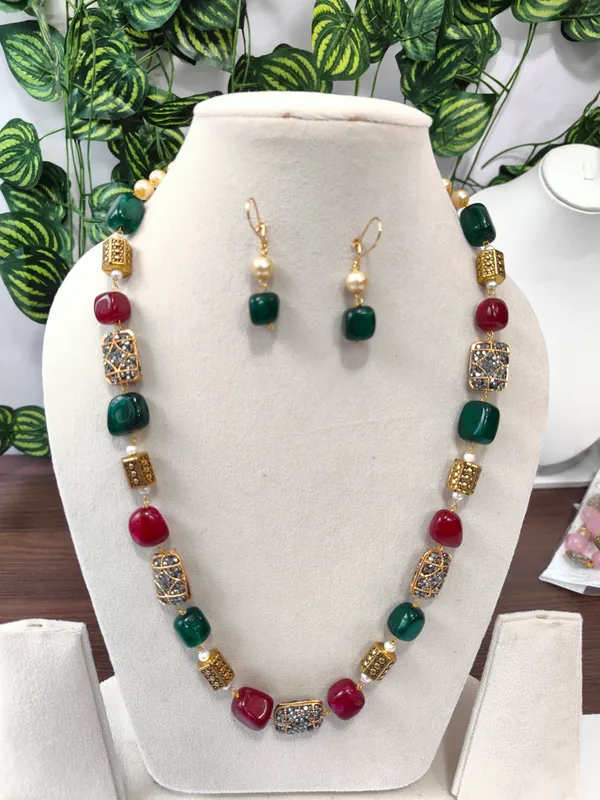 Multicolor_Quartz_Pearl_Necklace