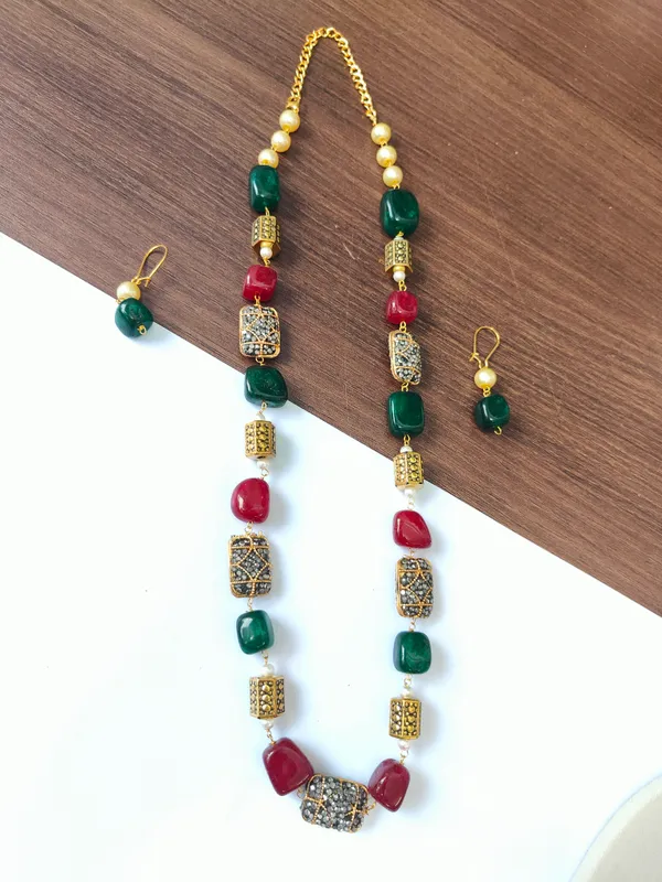 Multicolor_Quartz_Pearl_Necklace