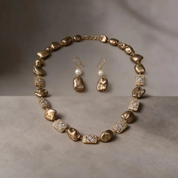 Gold_White_Cubic_Zirconia_Pearl_Statement_Necklace_For_Women