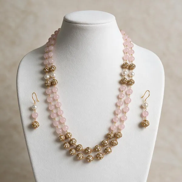 Multicolor_Quartz_Onyx_Brass_Statement_Necklace_For_Women