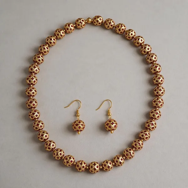 Gold_Tone_Hollow_Brass_Beaded_Sarafa_Necklace_with_Adjustable_Dori_for_Women