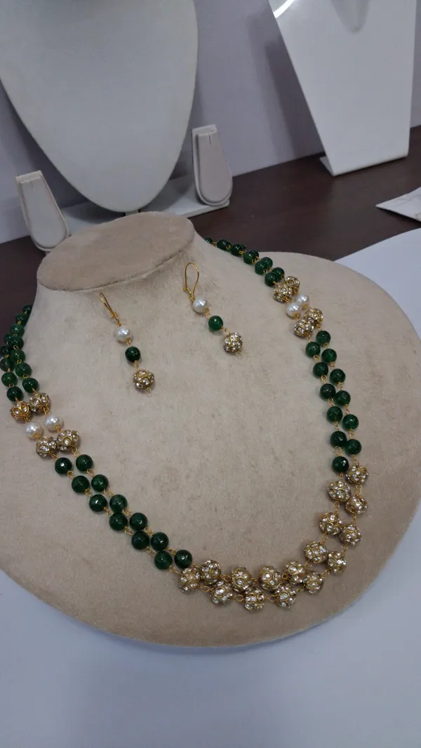Multicolor_Quartz_Onyx_Zirconia_Pearl_Sarafa_String_Necklace_For_Women