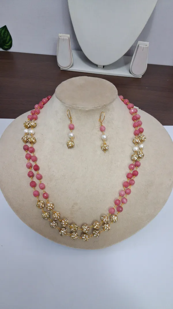 Multicolor_Quartz_Onyx_Zirconia_Pearl_Sarafa_String_Necklace_For_Women