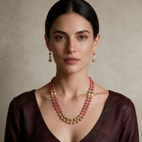 Multicolor_Quartz_Onyx_Zirconia_Pearl_Sarafa_String_Necklace_For_Women
