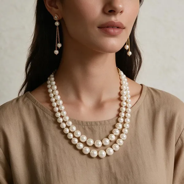 White_&_Polki_Pearl_Necklace_with_Dangle_Earrings_Set_for_Women