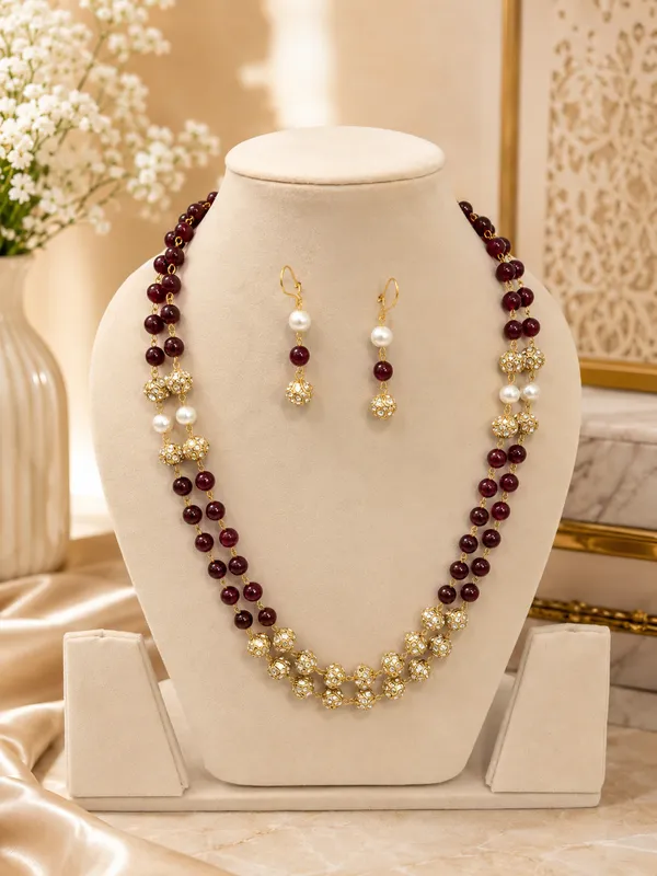 Multicolor_Quartz_Onyx_Brass_Statement_Necklace_For_Women