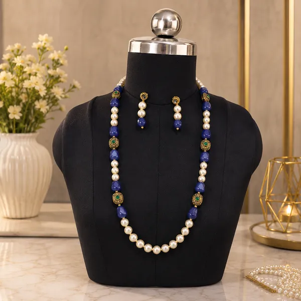 Multicolor_Natural_Quartz_Brass_Pearl_Beaded_Necklace_For_Women