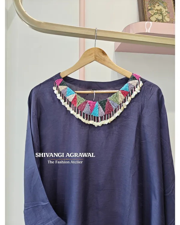 Navy_Blue_Dolla_Silk_oneside_kaftan_CoordSet_For_Women