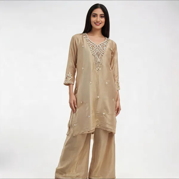 Beige_Tissue_Straight_Embroidered_Kurta_Set_For_Women