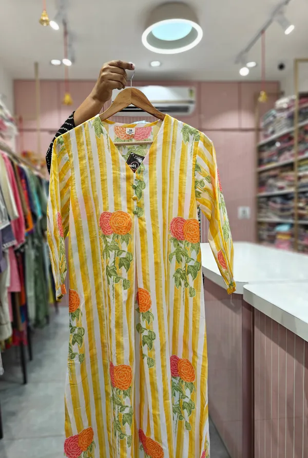 Flower_Yellow_cotton_Set