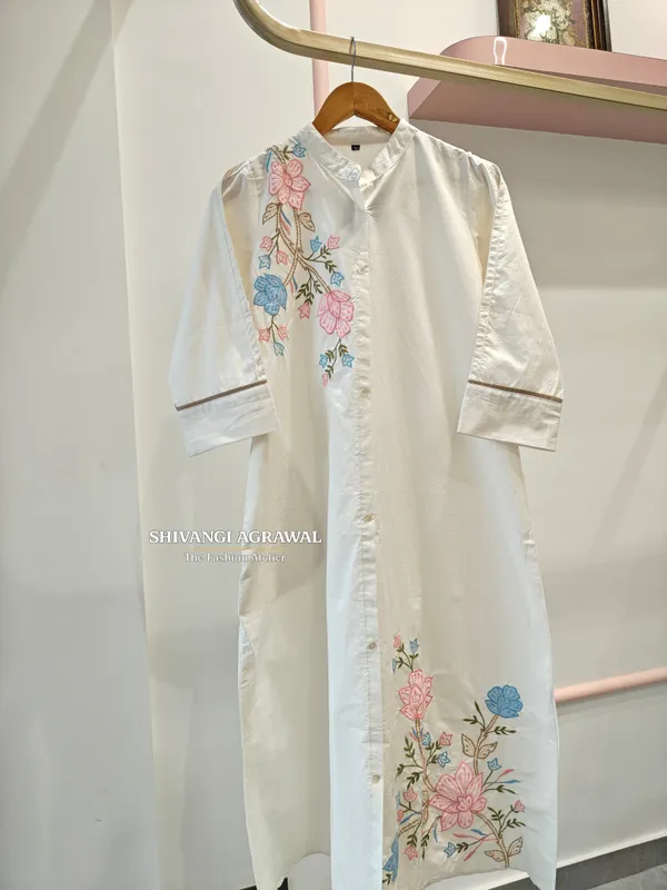 Ivory_White_Floral_Embroidered_One_Dress