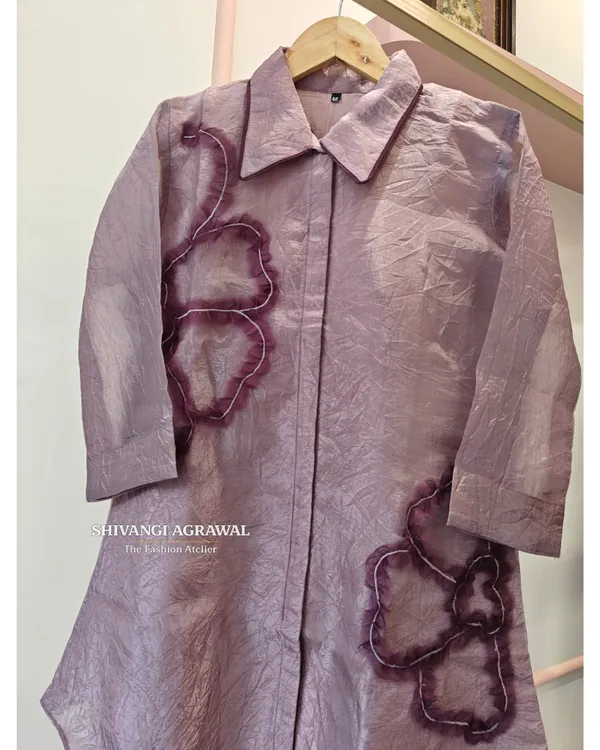 Lavender_Tissue_Straight_Floral_Applique_Coord_Set_For_Women