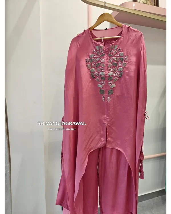 Pink_Chinnon_Asymmetric_Embellished_Coord_Set_For_Women