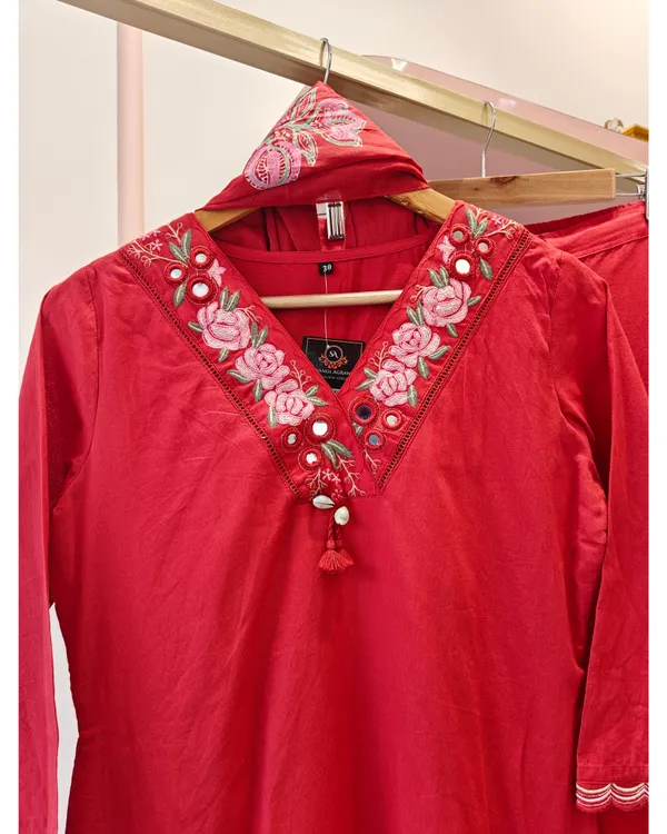 Rich_Crimson_Red_Cotton_Set