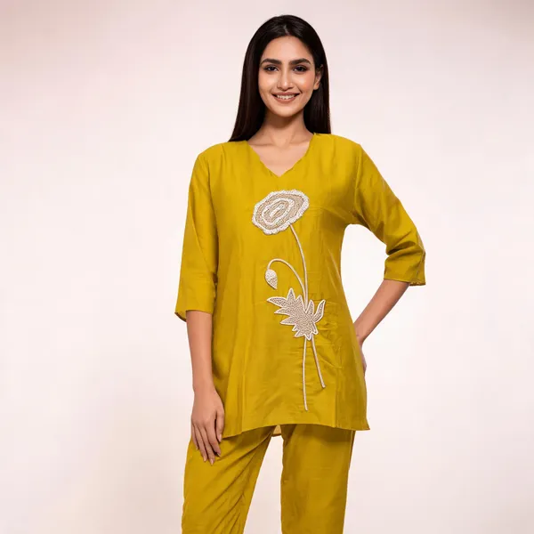 Yellow_Dolla_Silk_Straight_Floral_Embroidered_Coord_Set_For_Women