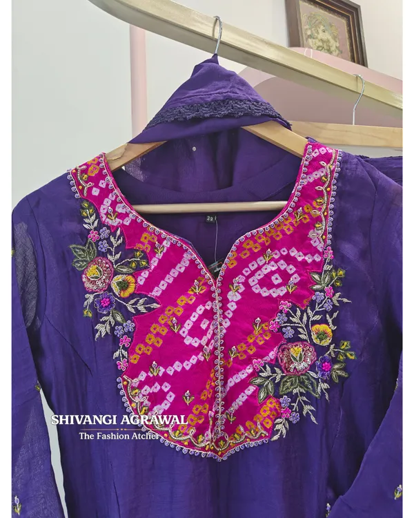 Purple_Mul_Chanderi_Straight_Embroidered_Kurta_Set_For_Women