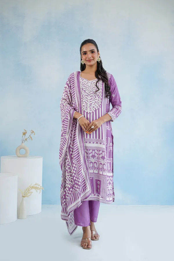 Purple_Muslin_Straight_Printed_Kurta_Set_For_Women