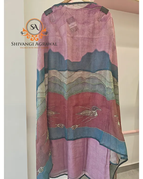 Pink_Mul_Chanderi_Straight_Contrast_Border_Kurta_Set_For_Women