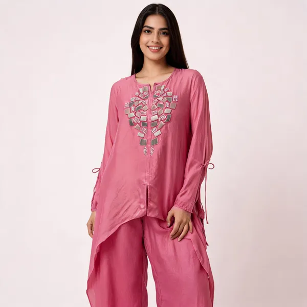 Pink_Chinnon_Asymmetric_Embellished_Coord_Set_For_Women